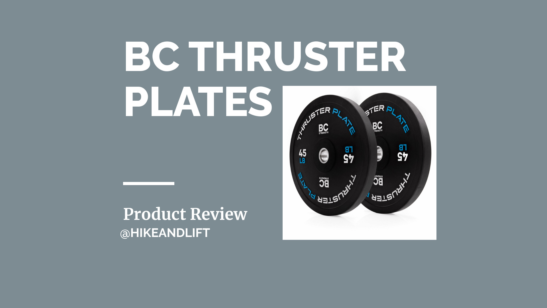 Product Review: Thruster Plates