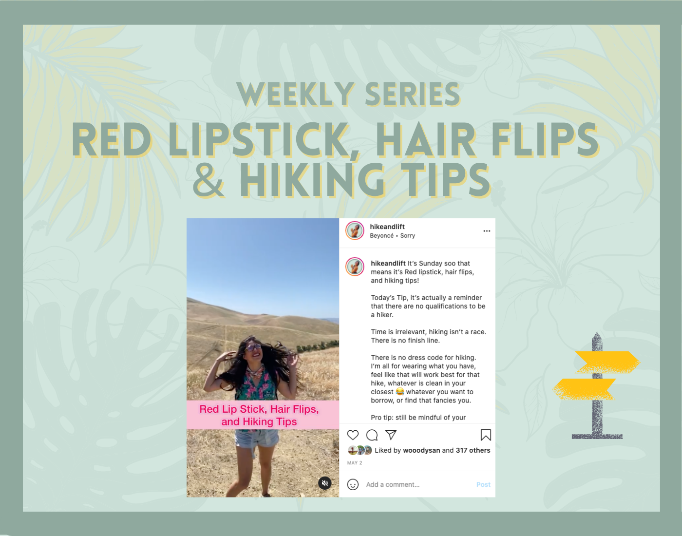 Red Lipstick, Hair Flips, and Hiking Tips Series & Looking for Sponsors